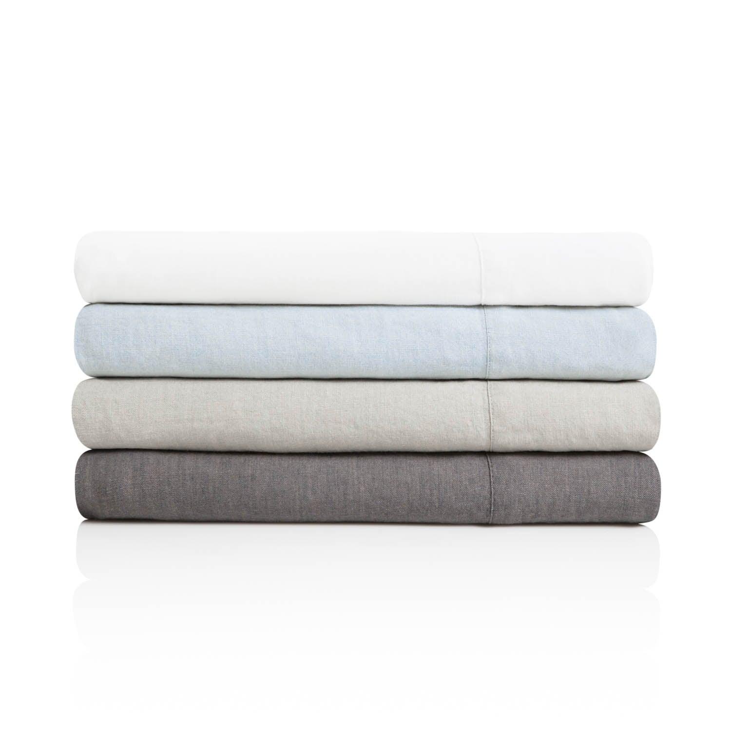 Woven French Linen Sheet Set - beddingbag.com