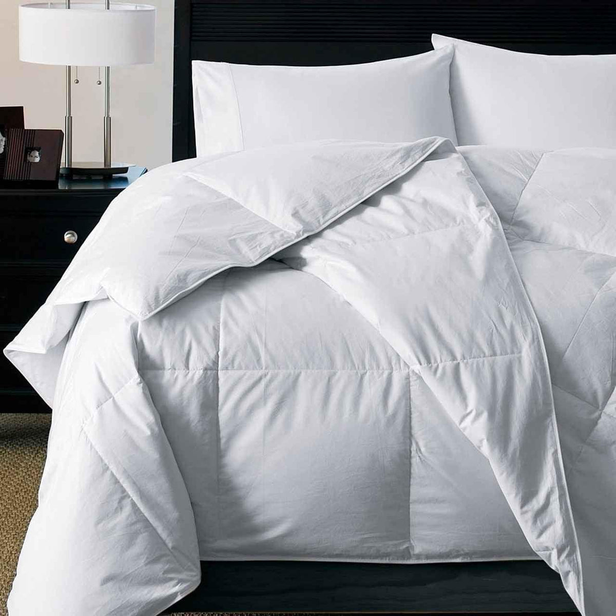 All Season Ultimate Goose Down Alternative Oversized Comforter with Duvet Tabs - beddingbag.com