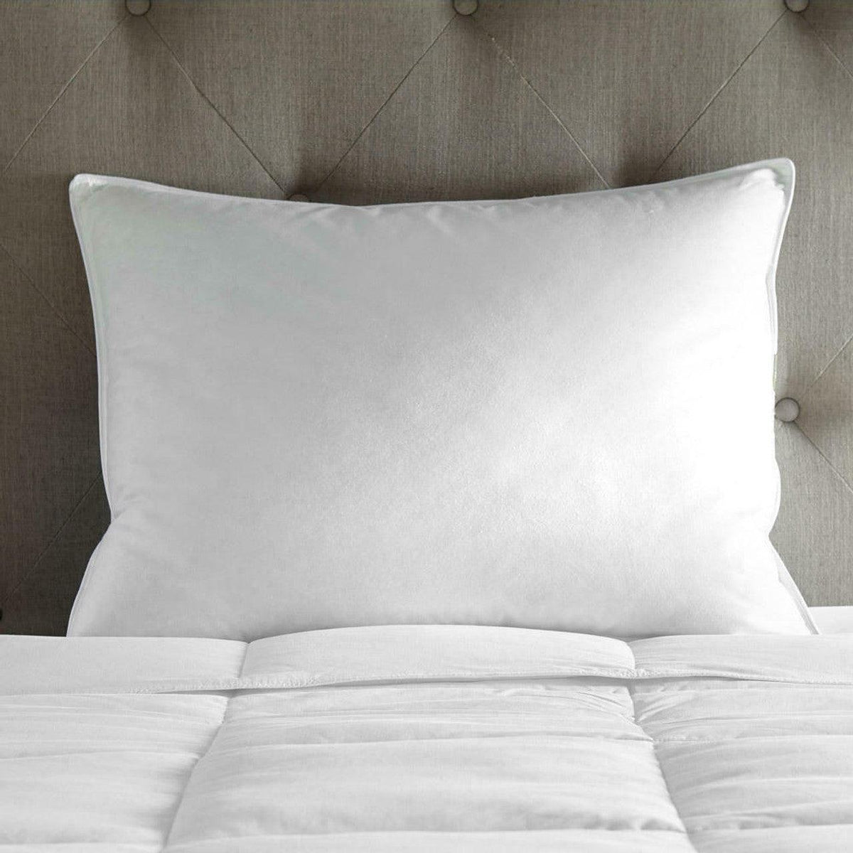 50/50 Down & Feather Medium Hotel Pillow for Side Sleepers (Hypoallergenic) - beddingbag.com