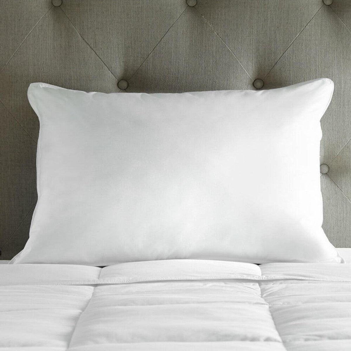 EnviroLoft® Down Alternative Medium Hotel Pillow for Back & Side Sleepers (Hypoallergenic) - beddingbag.com